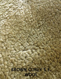 Brown Curly Shearling